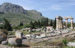 Corinth (Κόρινθος).  Ancient and modern.  Open left menu Corinth Corinth Greece history