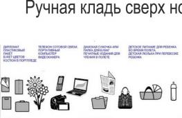 Siberia Airlines (S7), baggage rules