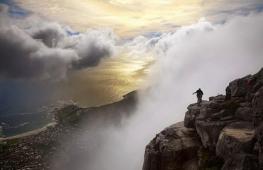 Góra Stołowa w Cape Town w Republice Południowej Afryki Góra Stołowa w Afryce