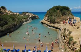 Which sandy beach to choose in Corfu for families with children?