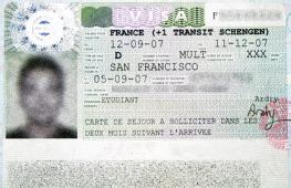 Application form for a visa to France: explanations for filling out the form